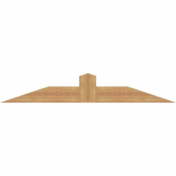 Ekena Millwork Portland Smooth Timber Gable Bracket, Western Red Cedar, 60"W x 10"H x 5 1/2"D x 5 1/2"F, 4/12 Pitch GBW060X10X0606POR00SWR - main
